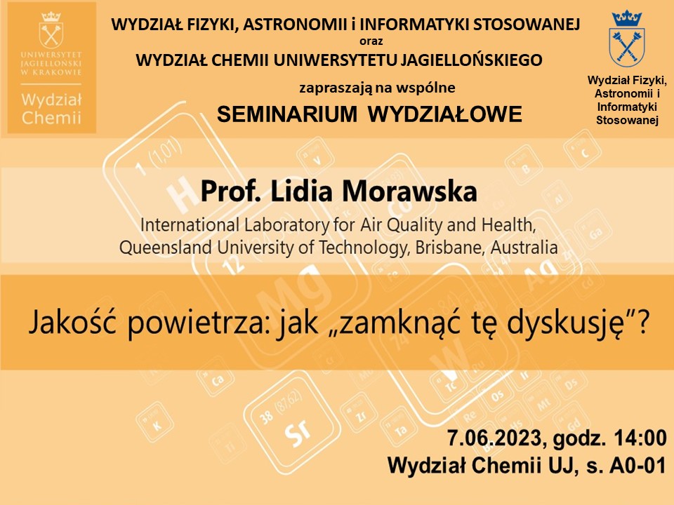 Seminarium wydziałowe z Profesor Lidią Morawską